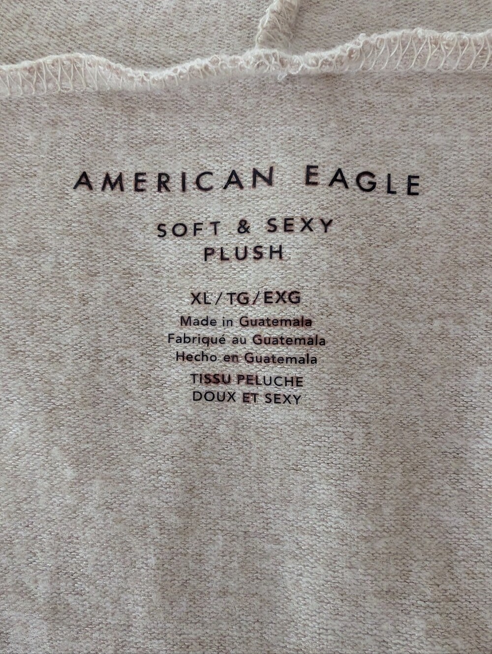 American Eagle Outfitters Cream Knit Hoodie Cardigan - Picture 3 of 7